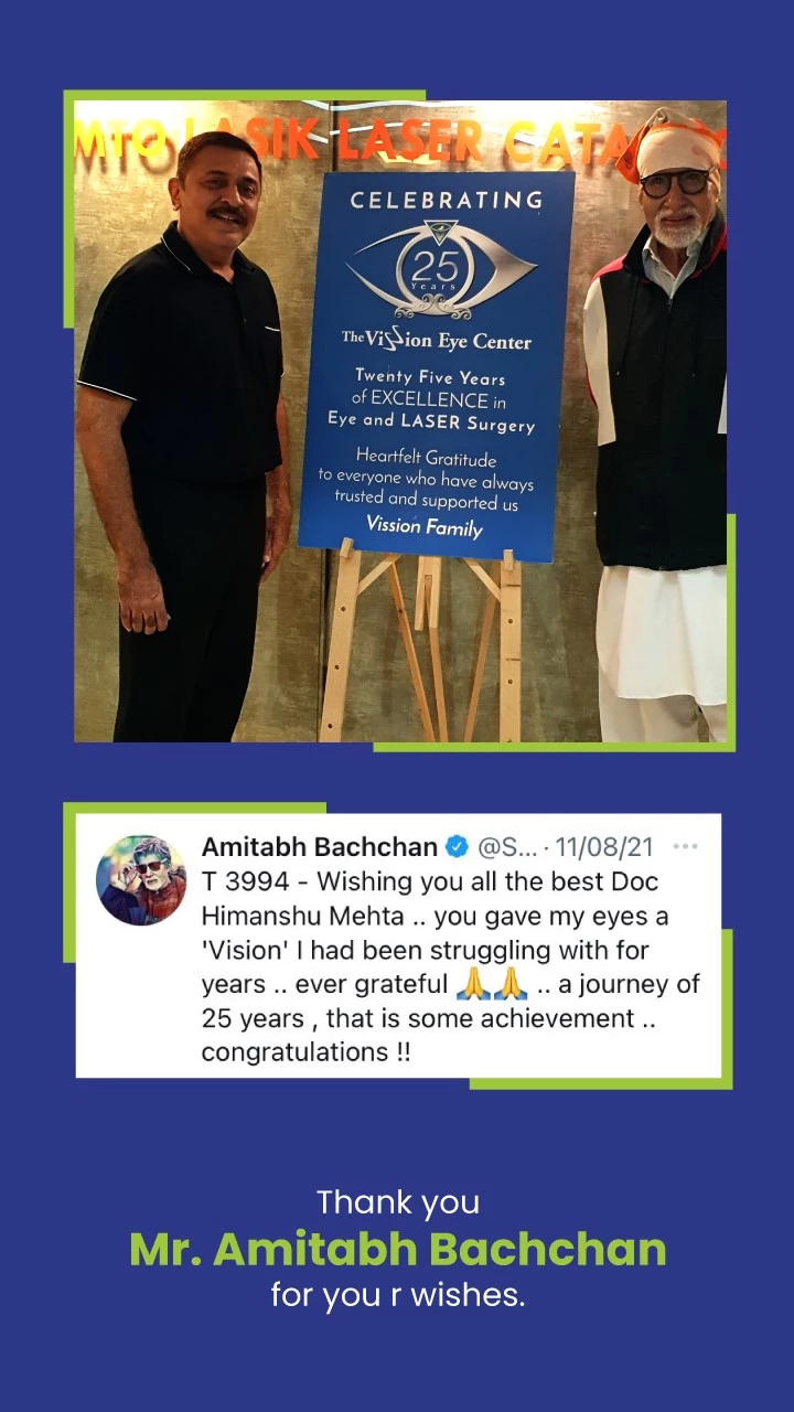 Dr Himanshu Mehta with Amitabh Bachchan